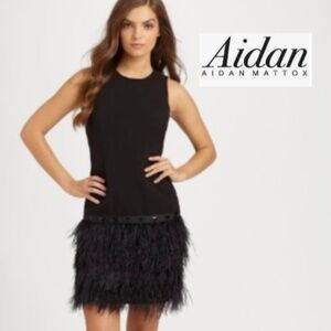 Aiden Mattox Black dress, 6, GL1322